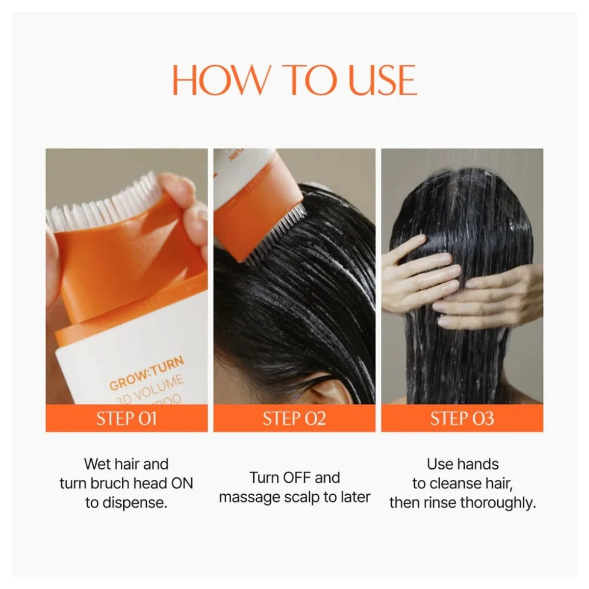 Lilyeve - Grow:Turn Exosome 3D Volume Brush Shampoo 200ml