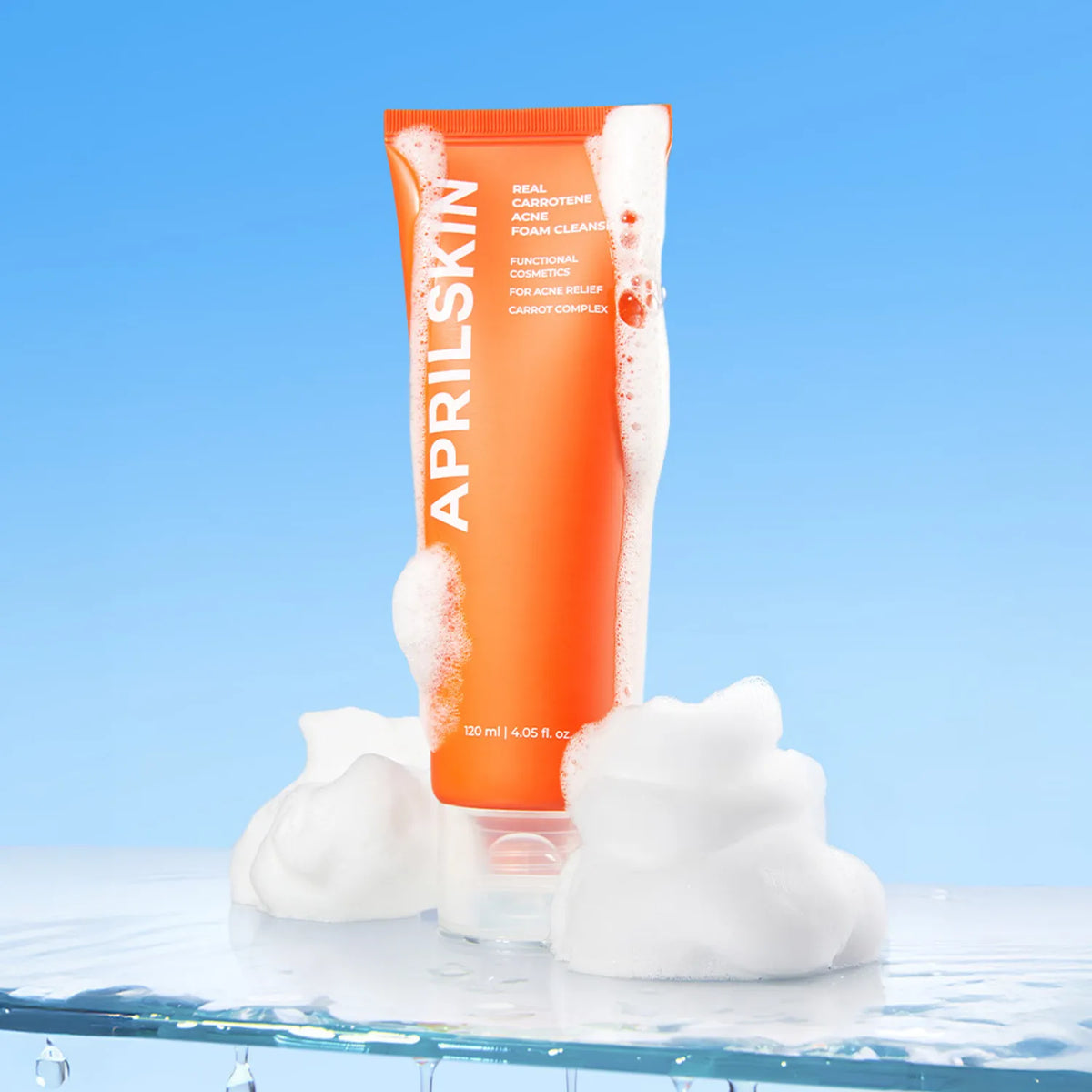 APRILSKIN - Real Carrotene Acne Foam Cleanser 120ml