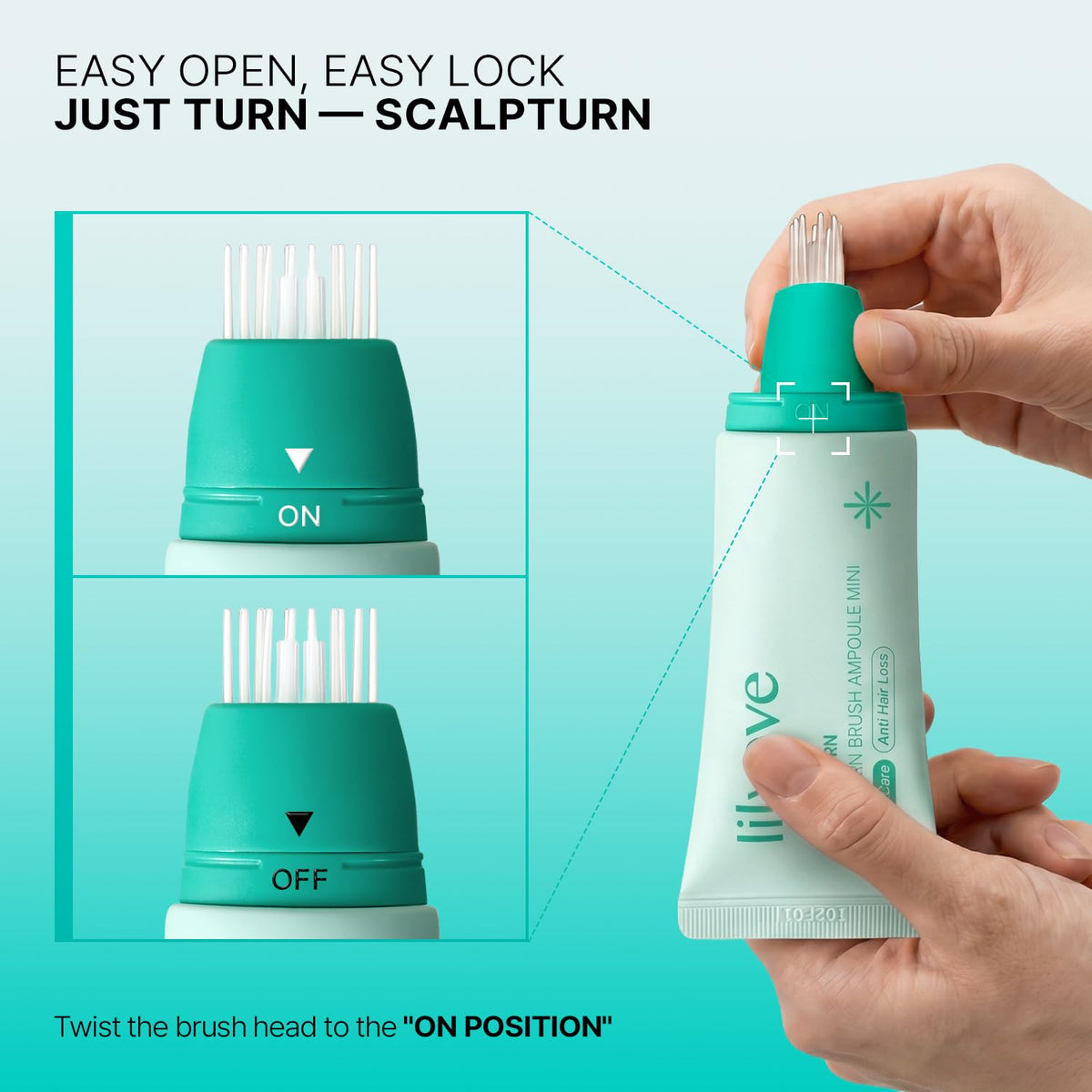 Lilyeve – SCALP:TURN Cica PDRN Brush Ampoule Mini 30ml
