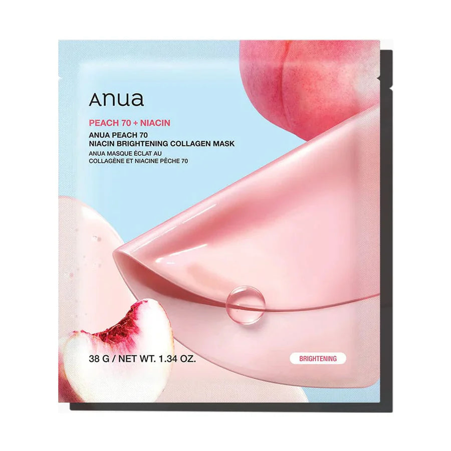 Anua Peach 70 Niacin Brightening Collagen Mask 38g