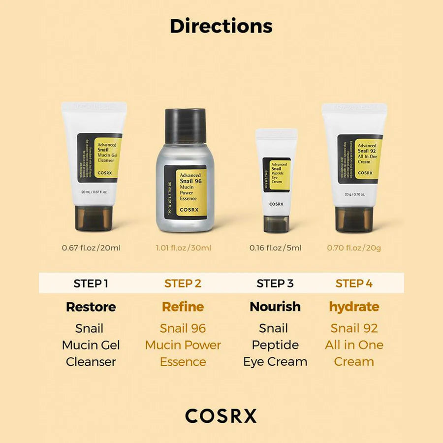 COSRX – All About Snail Facial Care Kit (Travel)