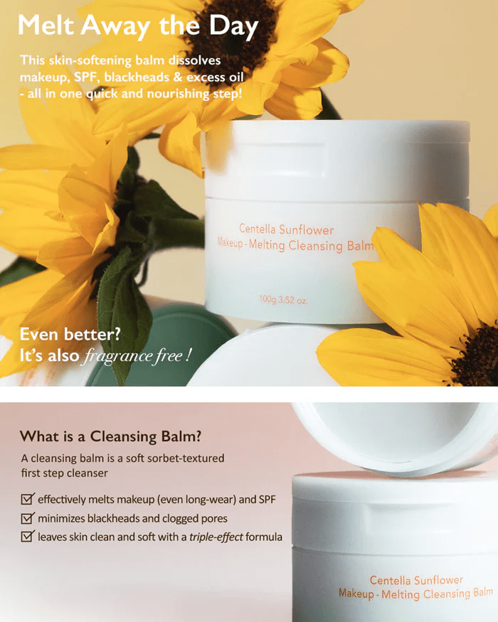 Haruharu Wonder – Centella Sunflower Makeup-Melting Cleansing Balm