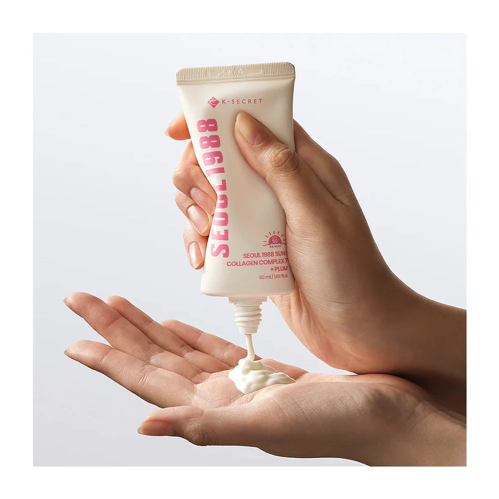K-SECRET – SEOUL 1988 Sun : Collagen Complex 7 + Plum SPF50+PA++++ 50ml