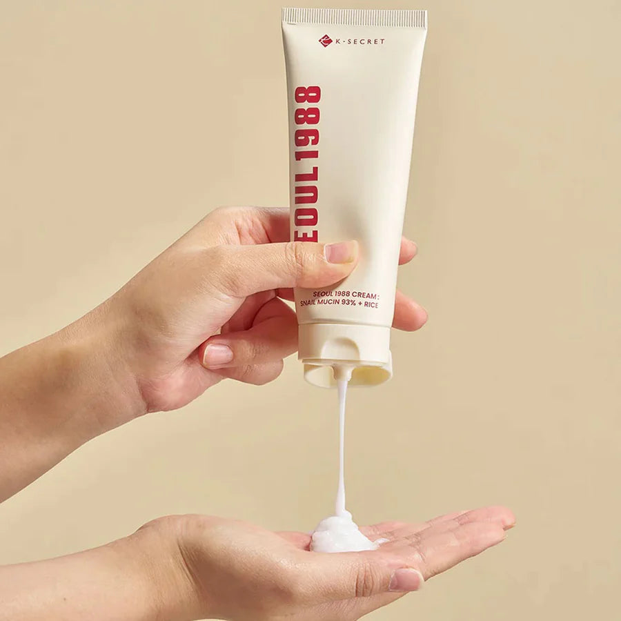 K-Secret Seoul 1988 Cream - Snail Mucin 93% + Rice 100ml
