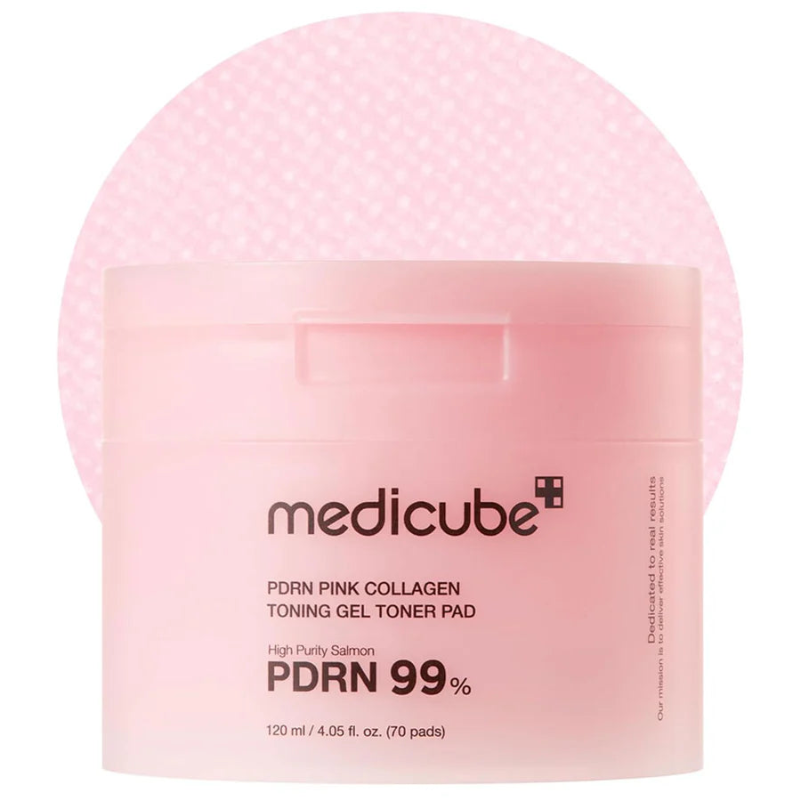 Medicube PDRN Pink Collagen Toning Gel Toner Pad 120ml