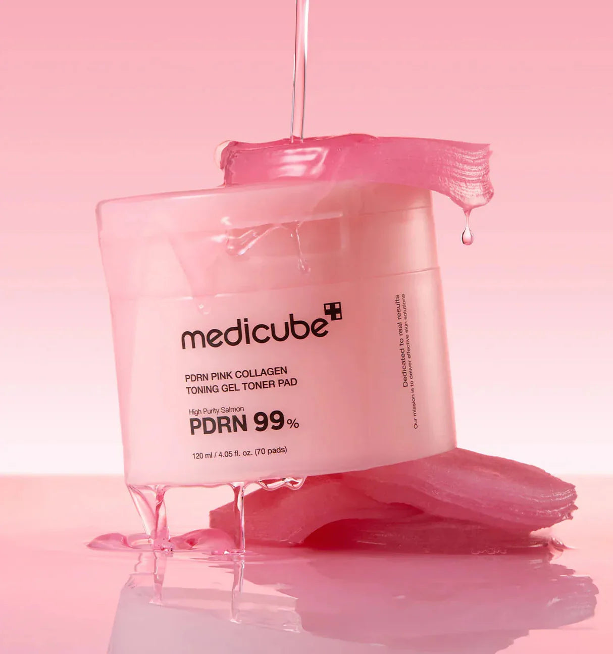 Medicube PDRN Pink Collagen Toning Gel Toner Pad 120ml