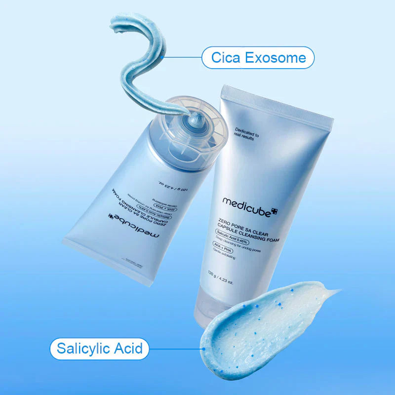Medicube - Zero Pore SA Clear Capsule Cleansing Foam 120g