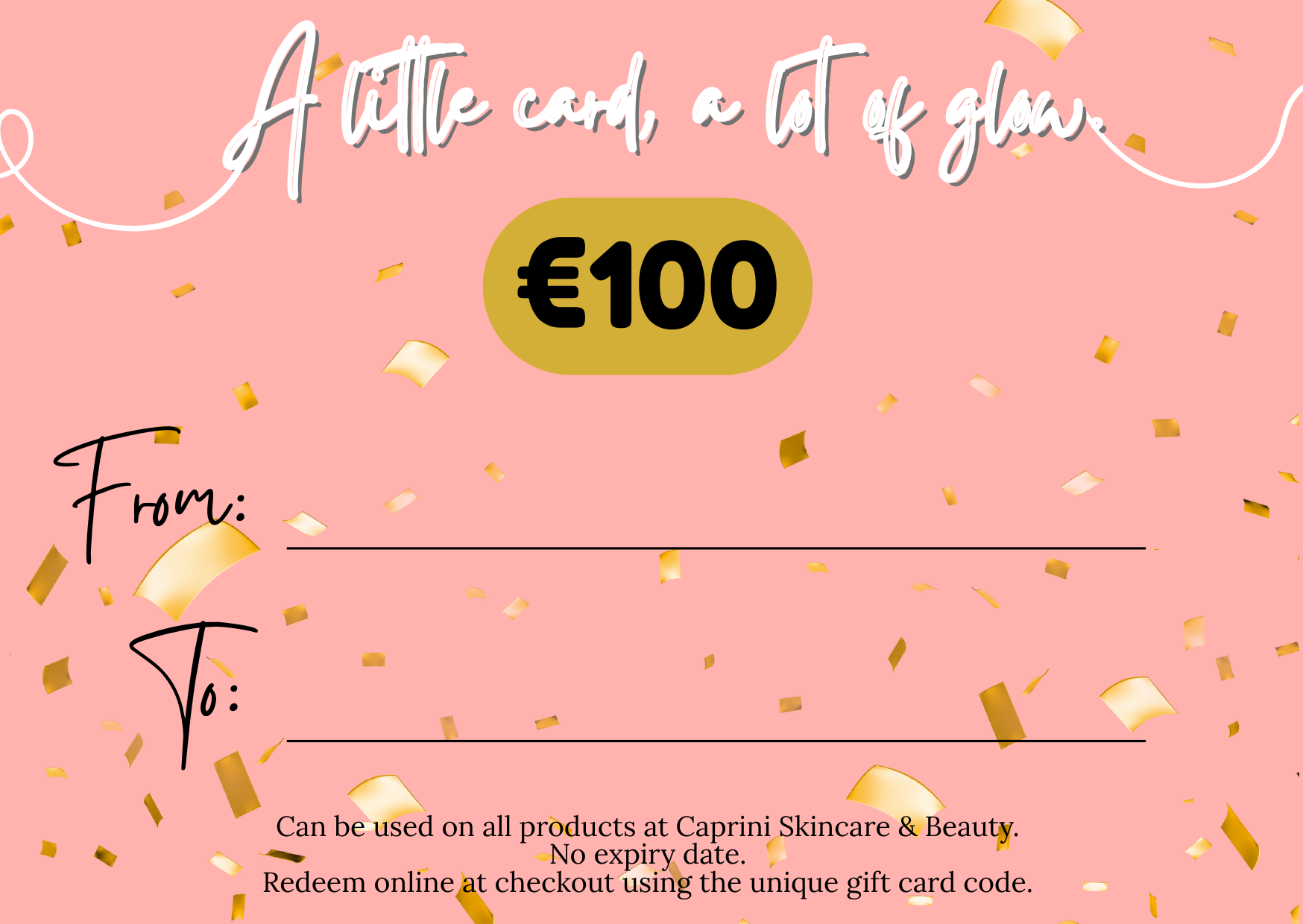 Gold Gift Card (€100)